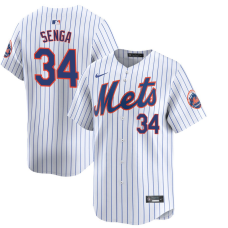 Youth New York Mets Kodai Senga #34 White Home Limited Jersey