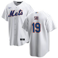 Men's New York Mets Jose Siri #19 White Home Replica Jersey