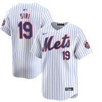Youth New York Mets Jose Siri #19 White Home Limited Jersey