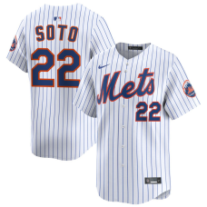Men's New York Mets Juan Soto #22 White Home Limited Jersey