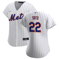 Women's New York Mets Juan Soto #22 White Home Replica Jersey
