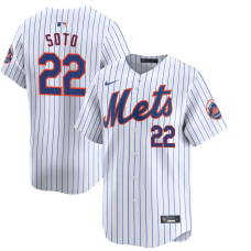 Youth New York Mets Juan Soto #22 White Home Limited Jersey