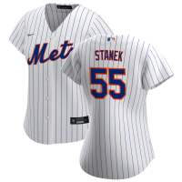 Women's New York Mets Ryne Stanek #55 White Home Replica Jersey