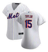 Women's New York Mets Tyrone Taylor #15 White Home Replica Jersey Women's New York Mets Tyrone Taylor #15 White Home Replica Jersey
