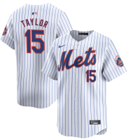Youth New York Mets Tyrone Taylor #15 White Home Limited Jersey