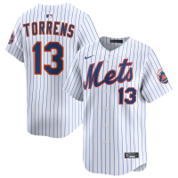 Men's New York Mets Luis Torrens #13 White Home Limited Jersey