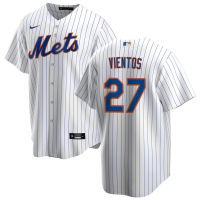 Men's New York Mets Mark Vientos #27 White Home Replica Jersey