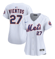 Women's New York Mets Mark Vientos #27 White Home Limited Jersey Women's New York Mets Mark Vientos #27 White Home Limited Jersey