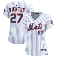 Women's New York Mets Mark Vientos #27 White Home Limited Jersey