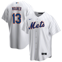 Men's New York Mets Billy Wagner #13 White Home Former Player‌ Replica Jersey