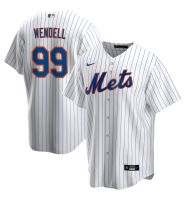 Men's New York Mets Turk Wendell #99 White Home Former Player Replica Jersey Men's New York Mets Turk Wendell #99 White Home Former Player Replica Jersey