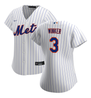 Women's New York Mets Jesse Winker #3 White Home Replica Jersey