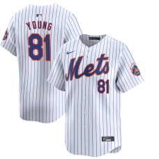 Youth New York Mets Danny Young #81 White Home Limited Jersey