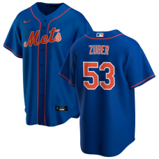 Men's New York Mets Tyler Zuber #53 Royal Alternate Replica Jersey