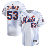 Men's New York Mets Tyler Zuber #53 White Home Limited Jersey