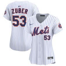 Women's New York Mets Tyler Zuber #53 White Home Limited Jersey