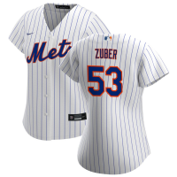 Women's New York Mets Tyler Zuber #53 White Home Replica Jersey