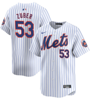 Youth New York Mets Tyler Zuber #53 White Home Limited Jersey