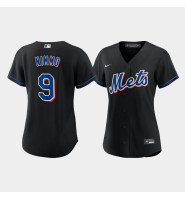 Women's New York Mets Brandon Nimmo 2022 Replica Alternate Black Jersey