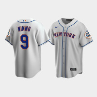 Men's New York Mets Brandon Nimmo 60th Anniversary Replica Gray Jersey