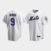 Men's New York Mets Brandon Nimmo 60th Anniversary Replica White Jersey