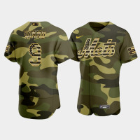 New York Mets #9 Brandon Nimmo Men's 2022 Armed Forces Day Jersey - Camo