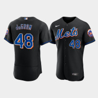 Men's New York Mets Jacob deGrom 2022 Authentic Alternate Black Jersey
