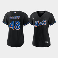Women's New York Mets Jacob deGrom 2022 Replica Alternate Black Jersey