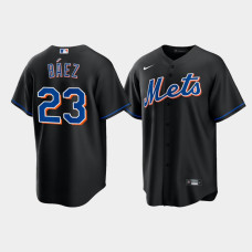 Men's New York Mets Javier Baez 2022 Replica Alternate Black Jersey