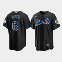 Men's New York Mets Jeff McNeil 60th Anniversary Replica Black Jersey