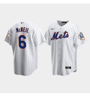 Men's New York Mets Jeff McNeil 60th Anniversary Replica White Jersey Men's New York Mets Jeff McNeil 60th Anniversary Replica White Jersey