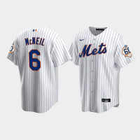 Men's New York Mets Jeff McNeil 60th Anniversary Replica White Jersey