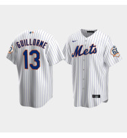 Men's New York Mets Luis Guillorme 60th Anniversary Replica White Jersey