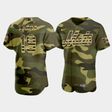 New York Mets #19 Mark Canha Men's 2022 Armed Forces Day Jersey - Camo