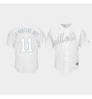 New York Mets #11 Adeiny Hechavarria 2019 Players' Weekend La Pantera Uuff White Replica Jersey Men's