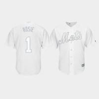 New York Mets #1 Amed Rosario 2019 Players' Weekend Rosie White Replica Jersey Men's