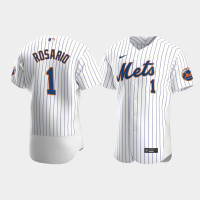 Men's New York Mets #1 Amed Rosario White Authentic 2020 Home Jersey