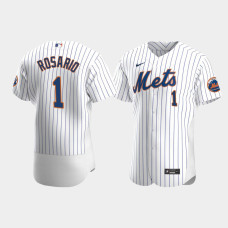 Men's New York Mets #1 Amed Rosario White Authentic 2020 Home Jersey