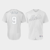 Men's New York Mets Authentic #9 Brandon Nimmo 2019 Players' Weekend White Tater Jersey