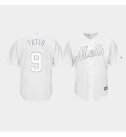 New York Mets #9 Brandon Nimmo 2019 Players' Weekend Tater White Replica Jersey Men's New York Mets #9 Brandon Nimmo 2019 Players' Weekend Tater White Replica Jersey Men's