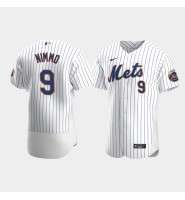 Men's New York Mets #9 Brandon Nimmo White Authentic 2020 Home Jersey