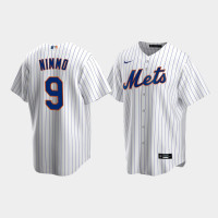 Men's New York Mets #9 Brandon Nimmo White Replica Nike Home Jersey