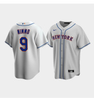 Men's New York Mets #9 Brandon Nimmo Gray Replica Nike Road Jersey Men's New York Mets #9 Brandon Nimmo Gray Replica Nike Road Jersey