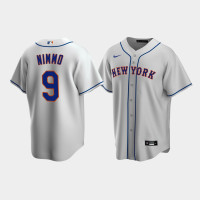 Men's New York Mets #9 Brandon Nimmo Gray Replica Nike Road Jersey