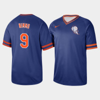 Men's New York Mets Brandon Nimmo #9 Royal Cooperstown Collection V-Neck Legend Jersey