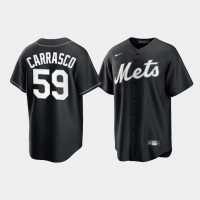 New York Mets Carlos Carrasco Black Alternate Fashion Replica Jersey