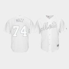 New York Mets #74 Chris Mazza 2019 Players' Weekend Mazz White Replica Jersey Men's