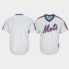 New York Mets White Cooperstown Collection Replica Cool Base Big & Tall Jersey Men's