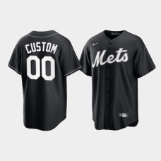 New York Mets Custom Black Alternate Fashion Replica Jersey
