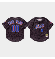 Men's New York Mets Custom #00 Charcoal BAPE x Mitchell & Ness Jersey Men's New York Mets Custom #00 Charcoal BAPE x Mitchell & Ness Jersey